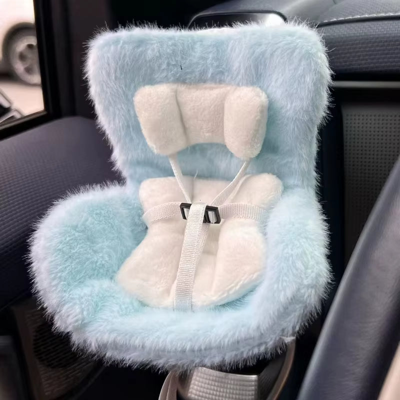 Car Doll Safety Seat for Labubu 17Cm Cartoon Chair Model for Labubu Car Seat Outlet Decor for Labubu Doll Car Interior Styling