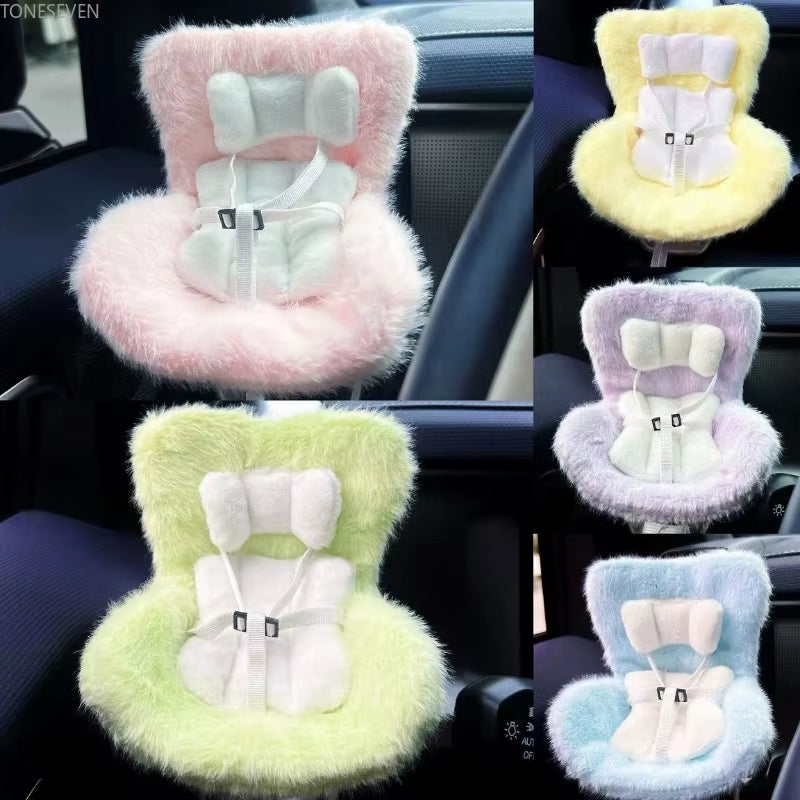 Car Doll Safety Seat for Labubu 17Cm Cartoon Chair Model for Labubu Car Seat Outlet Decor for Labubu Doll Car Interior Styling
