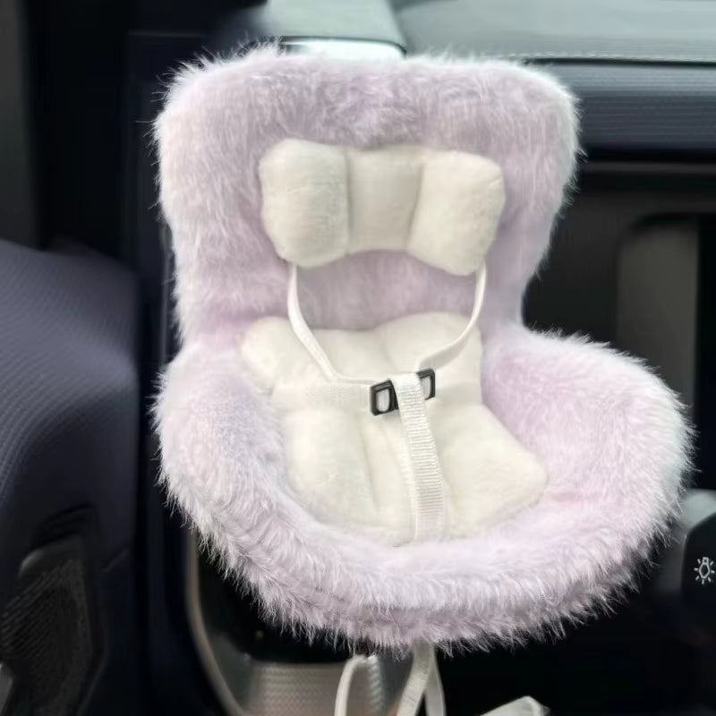 Car Doll Safety Seat for Labubu 17Cm Cartoon Chair Model for Labubu Car Seat Outlet Decor for Labubu Doll Car Interior Styling