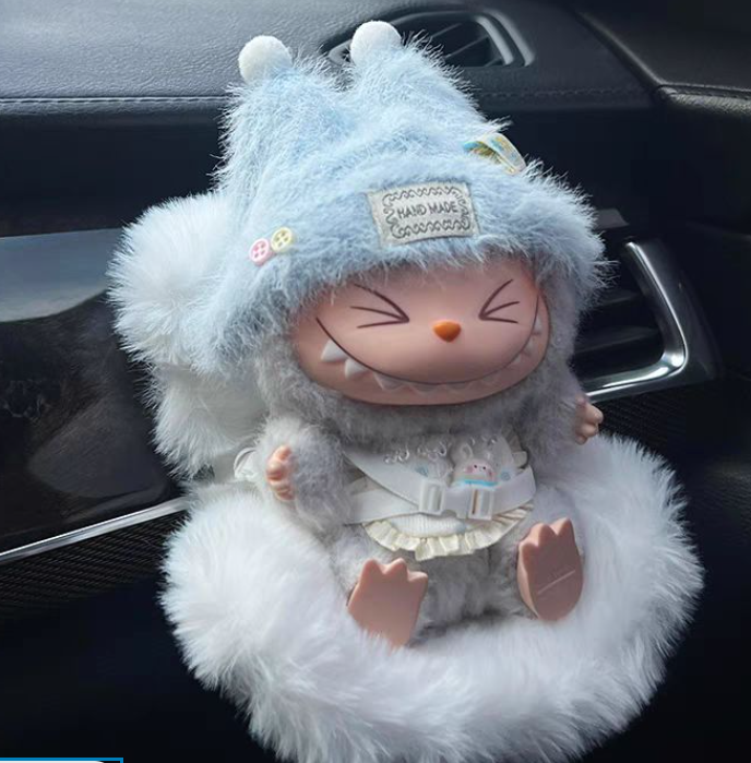 Car Doll Safety Seat for Labubu 17Cm Cartoon Chair Model for Labubu Car Seat Outlet Decor for Labubu Doll Car Interior Styling