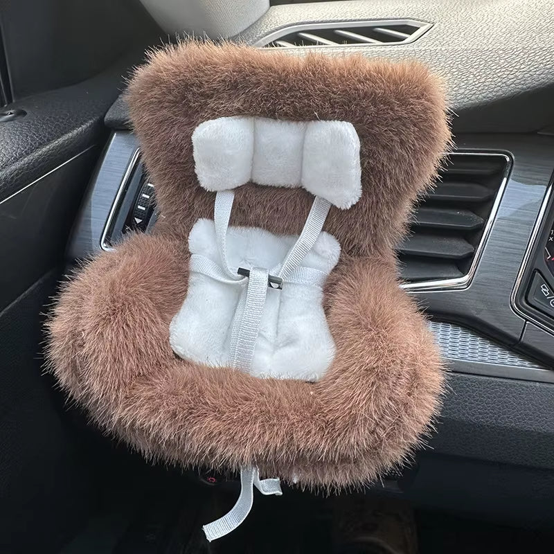 Car Doll Safety Seat for Labubu 17Cm Cartoon Chair Model for Labubu Car Seat Outlet Decor for Labubu Doll Car Interior Styling