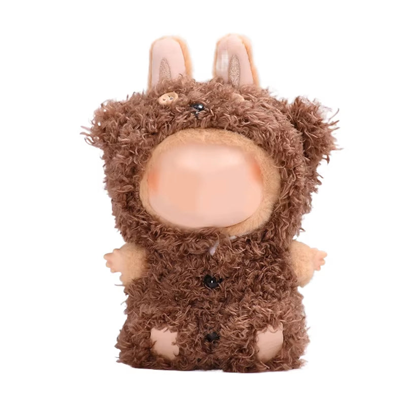 17Cm Mini Plush Doll'S Clothes Outfit Accessories for Labubu Clothes Time to Chill Doll Clothes