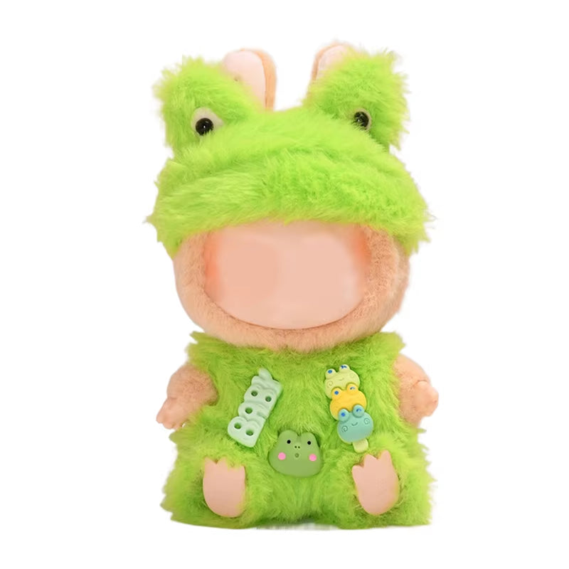 17Cm Mini Plush Doll'S Clothes Outfit Accessories for Labubu Clothes Time to Chill Doll Clothes