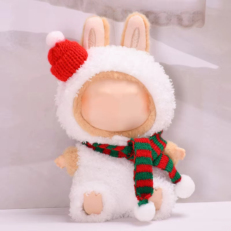 17Cm Mini Plush Doll'S Clothes Outfit Accessories for Labubu Clothes Time to Chill Doll Clothes