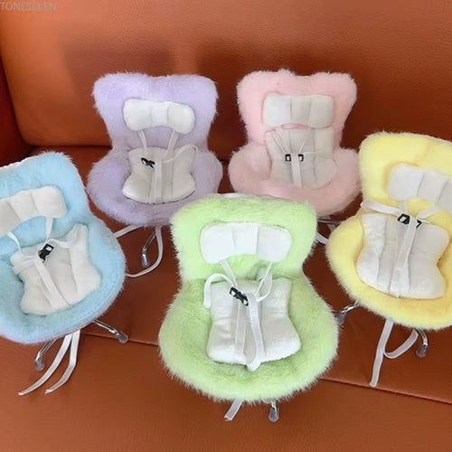 Car Doll Safety Seat for Labubu 17Cm Cartoon Chair Model for Labubu Car Seat Outlet Decor for Labubu Doll Car Interior Styling
